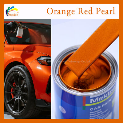 Cat Otomotif Mutiara Merah Oranye Padat Tinggi Cat Mobil Kustom Anti Pudar OEM & ODM