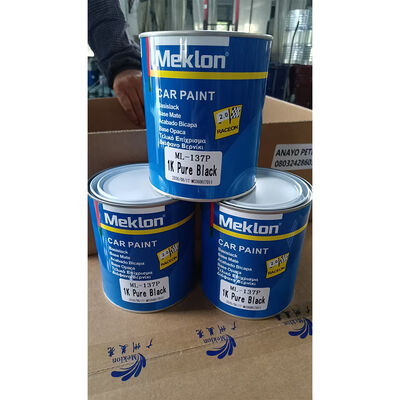 ML-137P 1K Cat Mobil Akrilik Hitam Murni Cat Polesan Otomotif Warna Solid Gloss Tinggi untuk Perbaikan Bodi Mobil