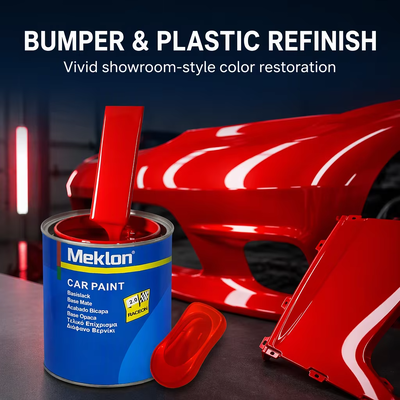 2K Red Acrylic Automotive Paint High Gloss Liquid Coating for Car Body Refinishing Repair