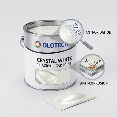 Crystal White 1K Cat Mobil Basecoat Anti Oksidasi Bahan Akrilik Dan Anti Korosi