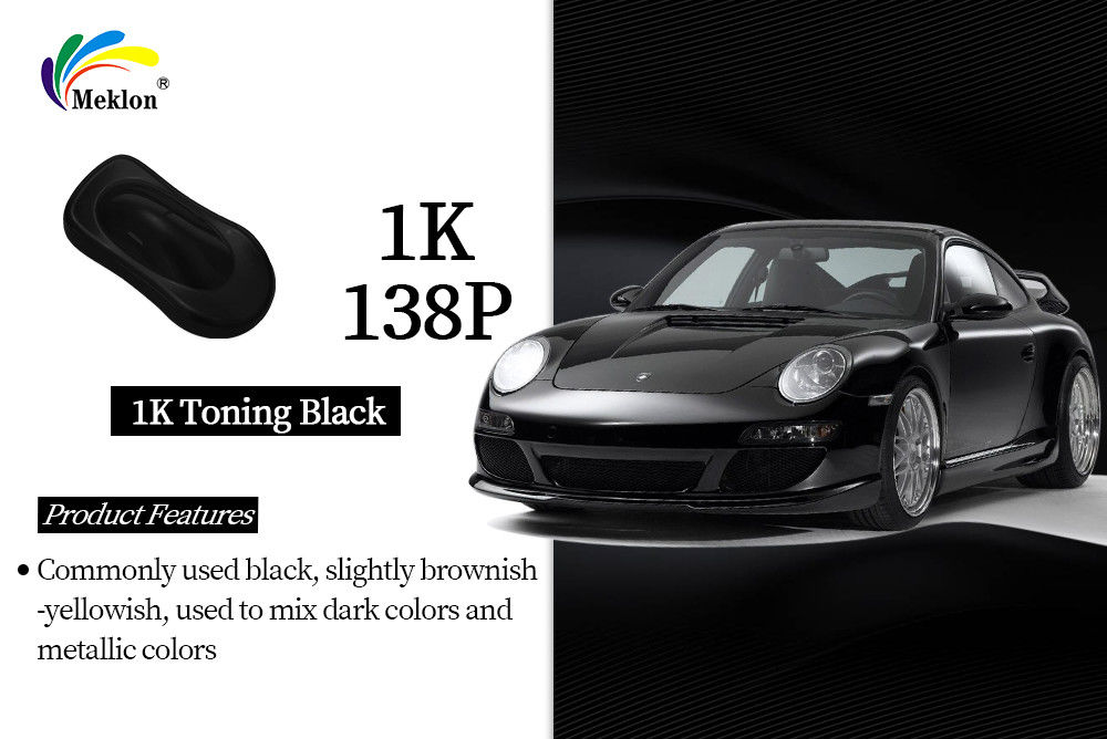 1K Campuran Hitam Gloss Akrilik Solid Warna Cat Mobil: Sistem Campuran Warna Lanjutan