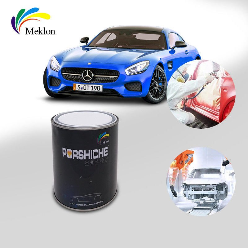 Cat mobil perak logam tidak beracun tahan air stabil berkilau warna biru