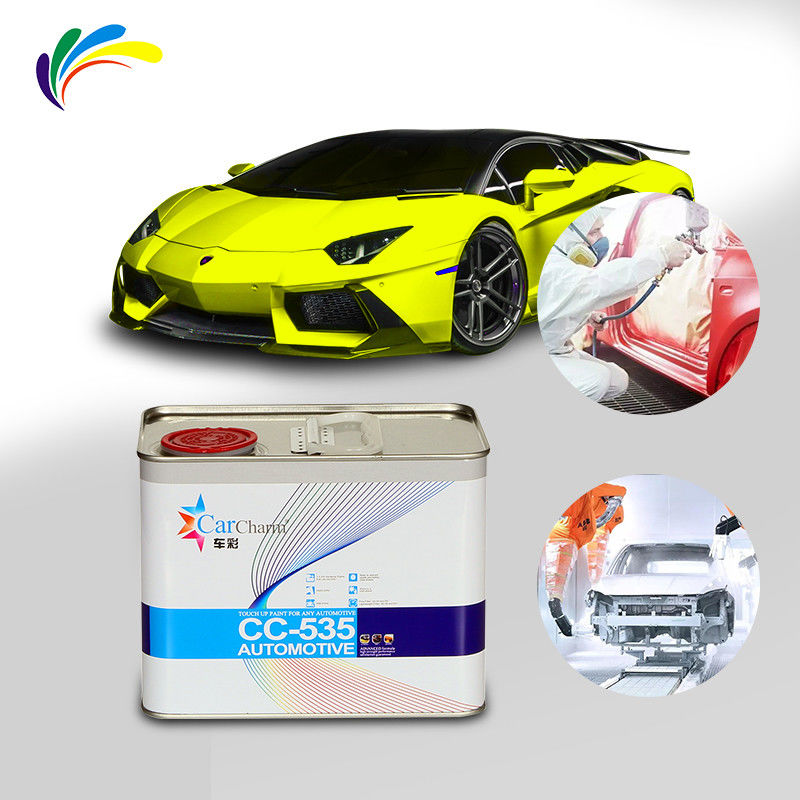 Akrilik Perbaiki Cat Mobil Meklon Auto Campuran Warna Tata Letak Yang Menarik 2K Top Coat