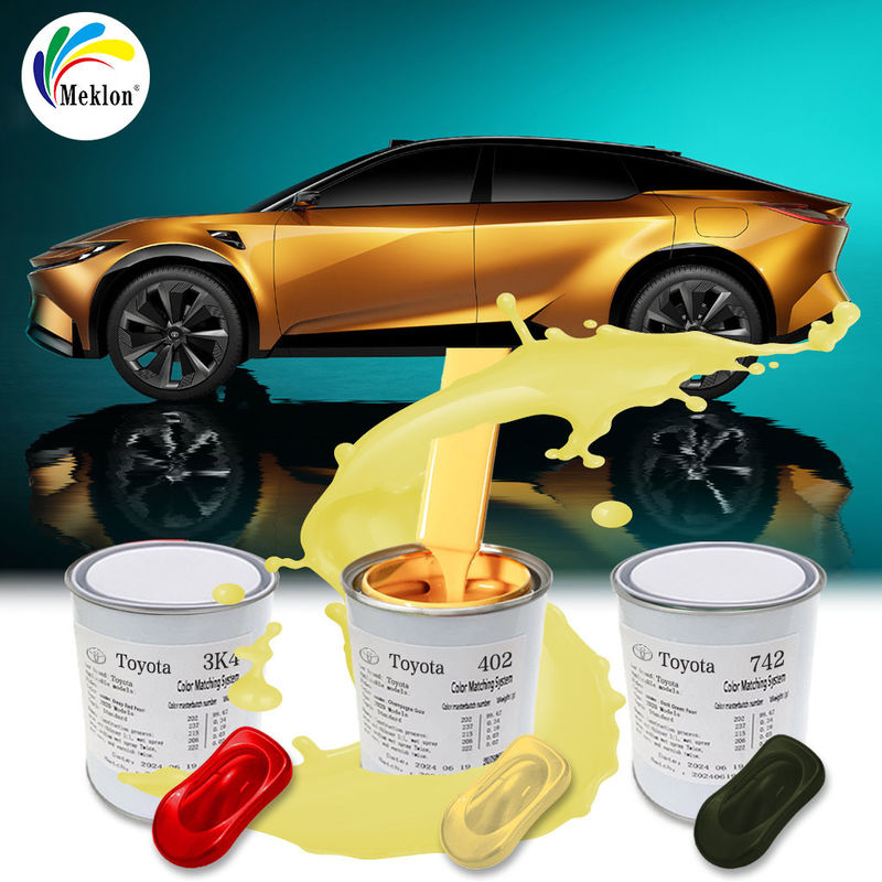 Cat mobil siap campuran tahan goresan dan chip untuk Toyota 4Q2 Champagne Gold