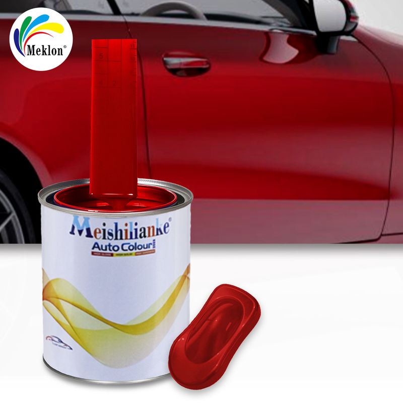 Cat Mobil Mobil Warna Spektrophotometer Campuran Mesin Tinting 2K Merah Topcoat Refinishing Automotive Spray Paint Lapisan Mobil