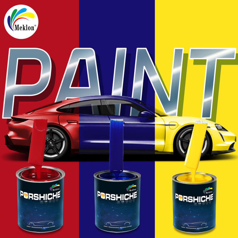 Warna padat berkilau tinggi Pabrik cat mobil Basecoat Cat mobil mobil Cat mobil