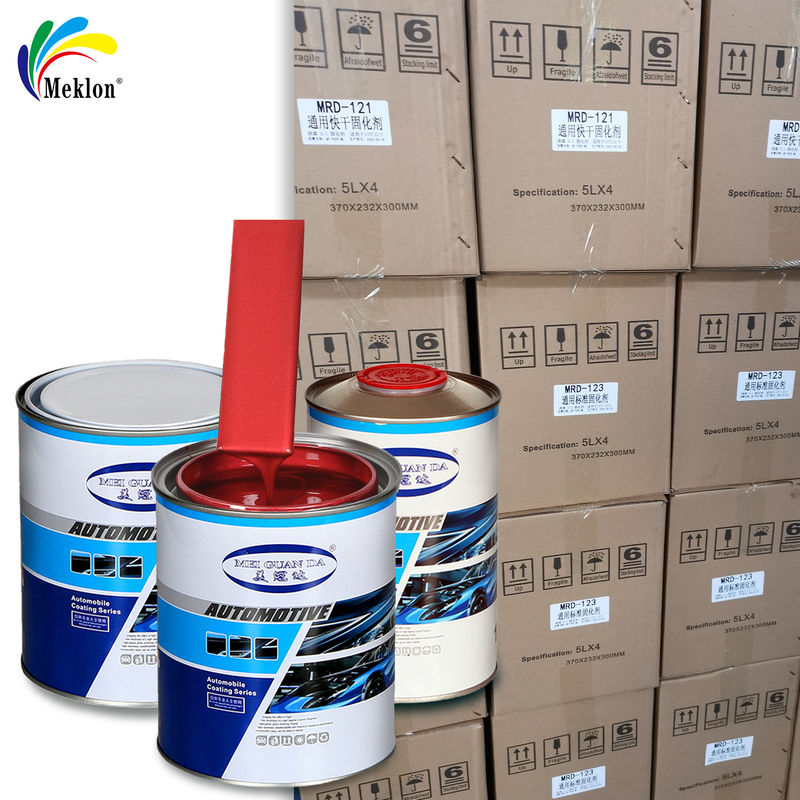 1K Red Car Refinish Paint Tim R & D dan Produksi Independen dengan Masterbatch Charts dan Kartu Warna