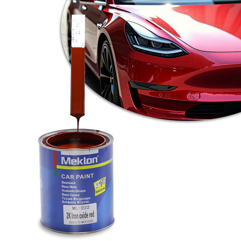 Jual Teratas 2K Iron Oxide Red Auto Paint Lapisan Cairan Akrilik untuk Semprot Automotive Refinish Paint
