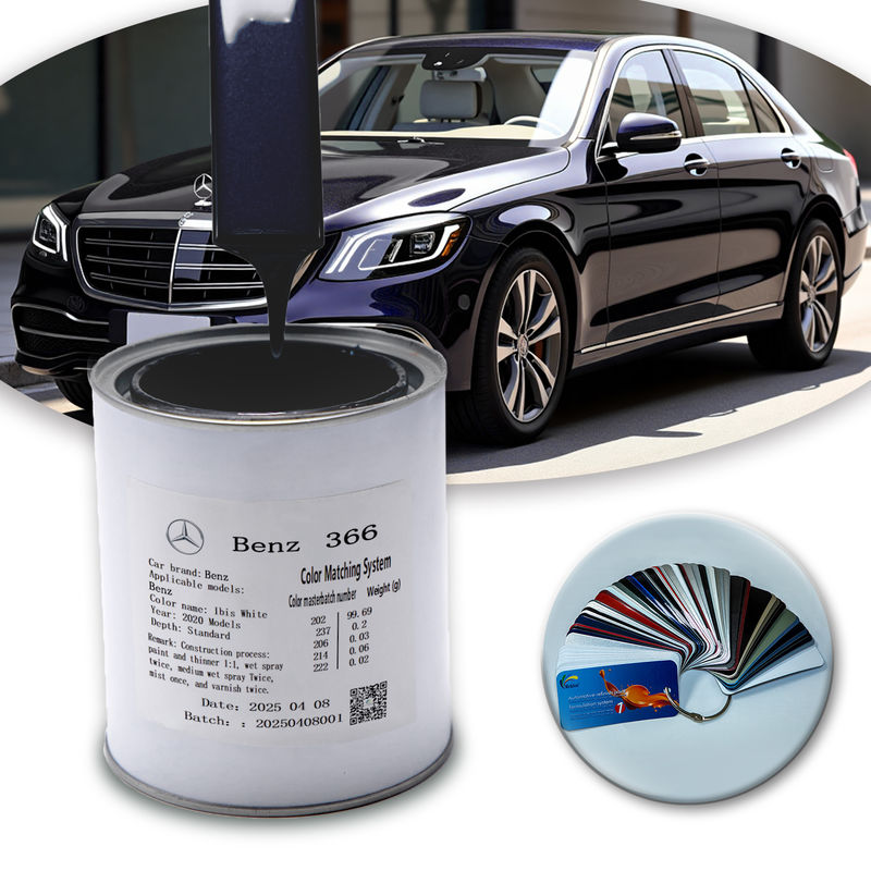 Cat Mobil Akrilik Mutiara Biru 1K Premium untuk Mercedes-Benz DB366 Formula Berbasis Air Ramah Lingkungan​