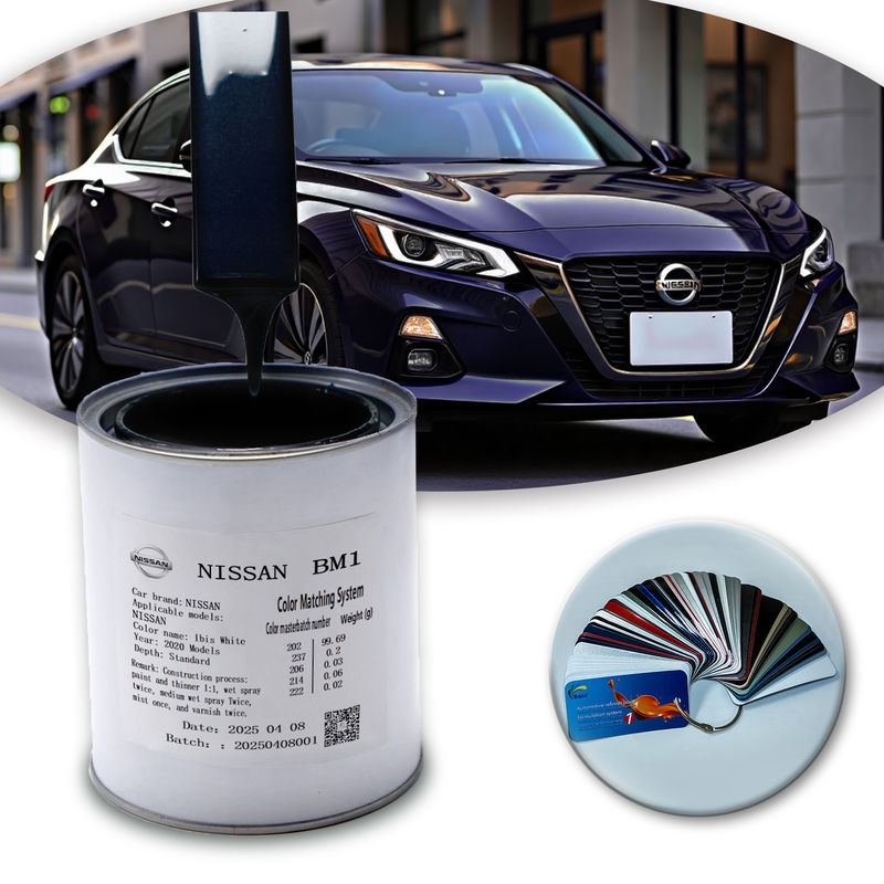 Nissan BM1 1K Blue Pearl Car Paint Factory Direct Wholesale dengan formula ramah lingkungan