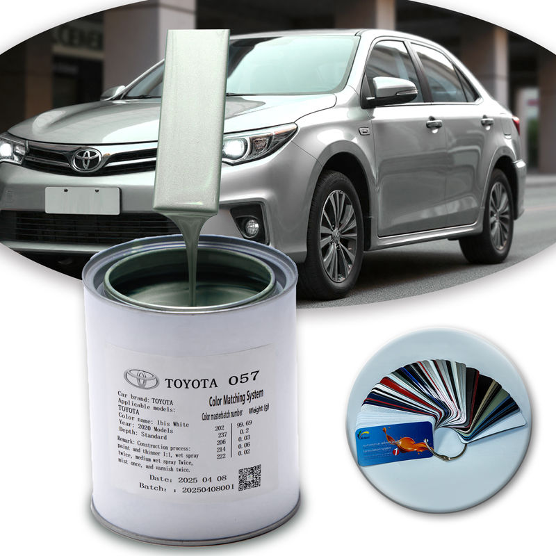 Cat Mobil Akrilik Mutiara Putih Toyota 057 1k Pasokan Langsung Pabrik Dengan Formula Waterborne Ramah Lingkungan Cepat Kering