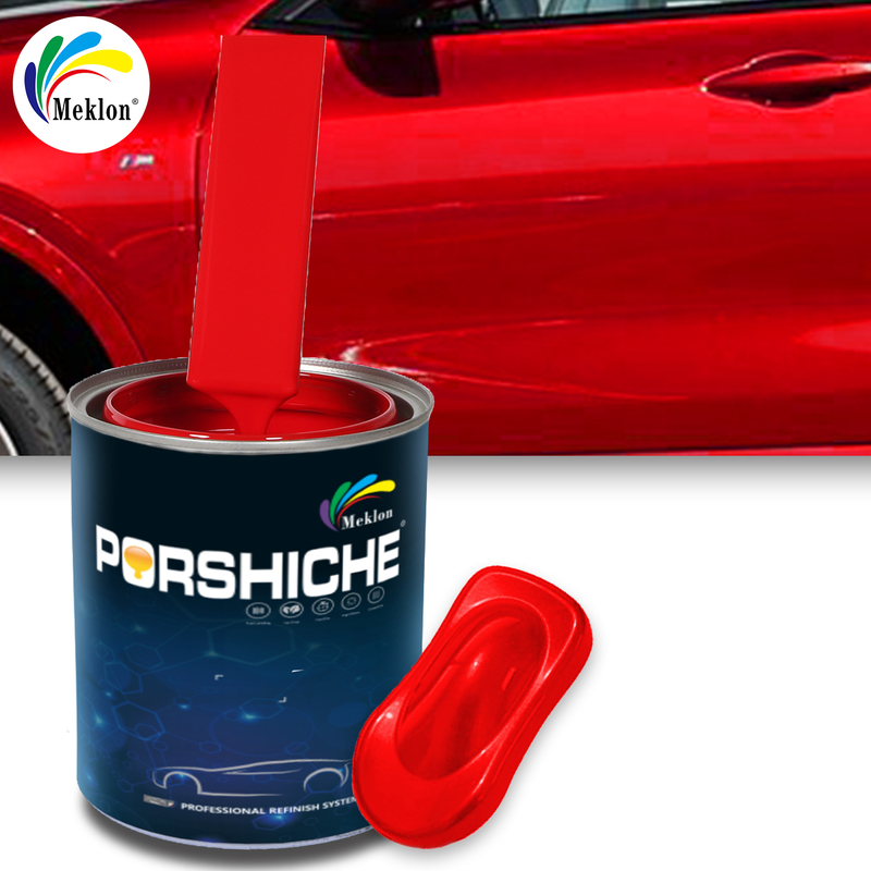 Basecoat High Gloss Mirror Effect Cat Mobil Cat Otomotif 1K Cat Besar Merah Perbaikan Mobil Cat Murni Dan Penyedia Warna Penuh