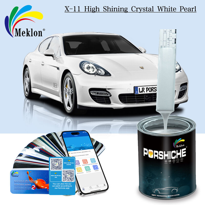 Tidak berbahaya Stabil Perlescent Auto Paint Perlindungan UV Crystal White Pearl Paint