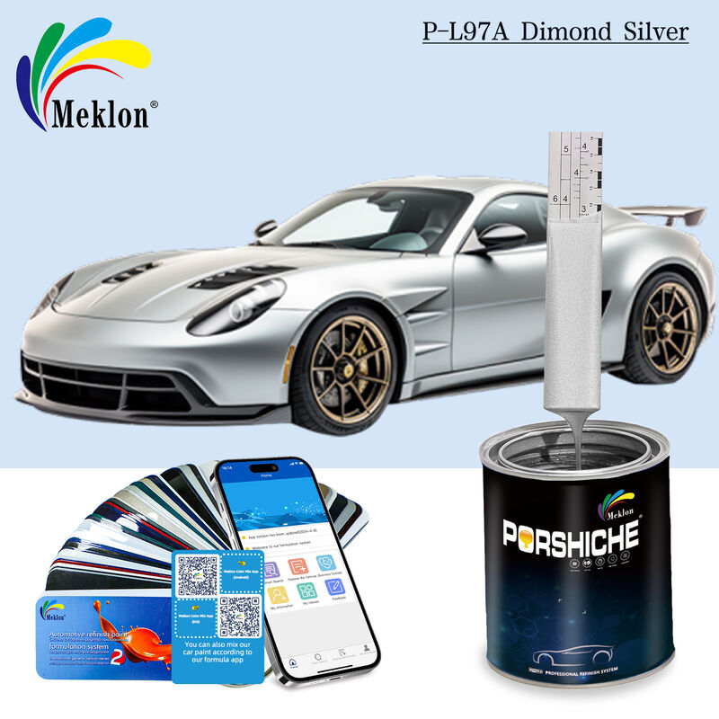 Cat mobil berwarna logam praktis tanpa bau SGS Cat semprot warna perak untuk mobil