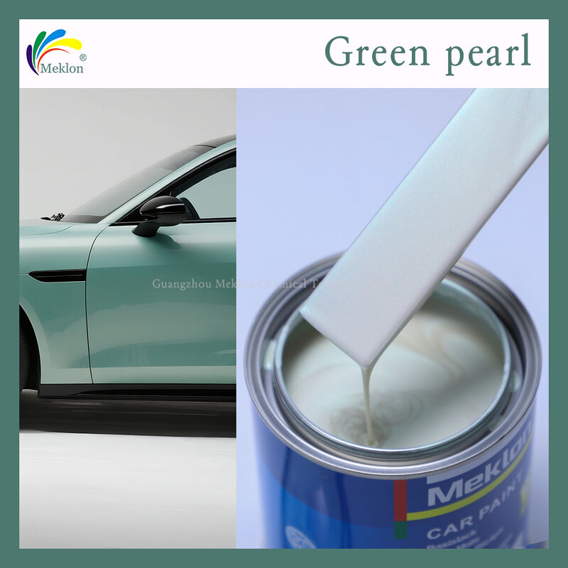 Acrylic Resin Green Pearl Resistant Scratch Low VOC Refinish Car Paint untuk perbaikan mobil