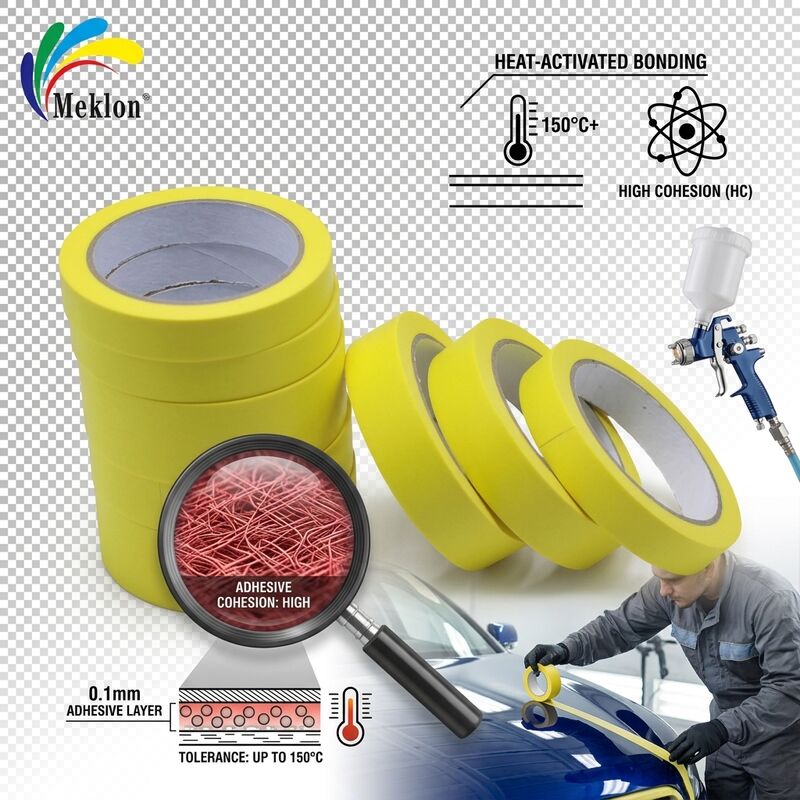 Pita perekat multifungsi suhu tinggi dan viskositas tinggi untuk pengecatan semprot otomotif 008, 009