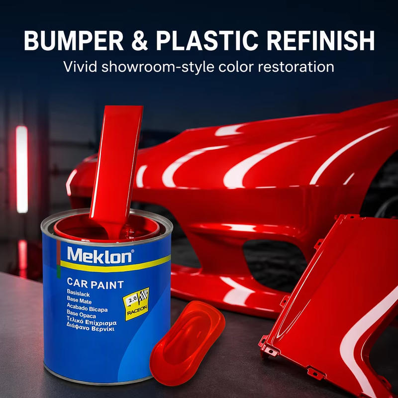 2K Red Acrylic Automotive Paint High Gloss Liquid Coating for Car Body Refinishing Repair