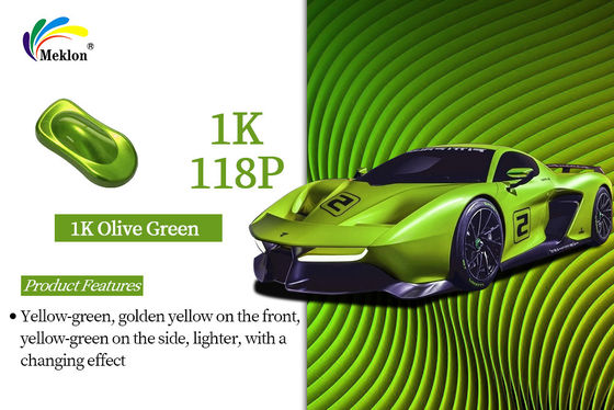 1K Oliver Green Anti Korosi Disesuaikan 2K Solid Color Auto Varnish Cat Mobil