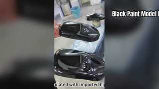 Tampilan Efek Model Cat Hitam